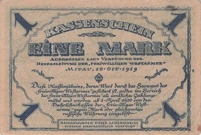 1 Mark Mil-1 1 Marka 1919